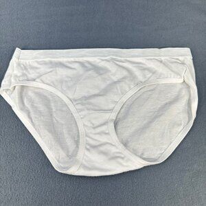 Hanes Womens Size Medium Panty Bikini Brief White New Without Tags